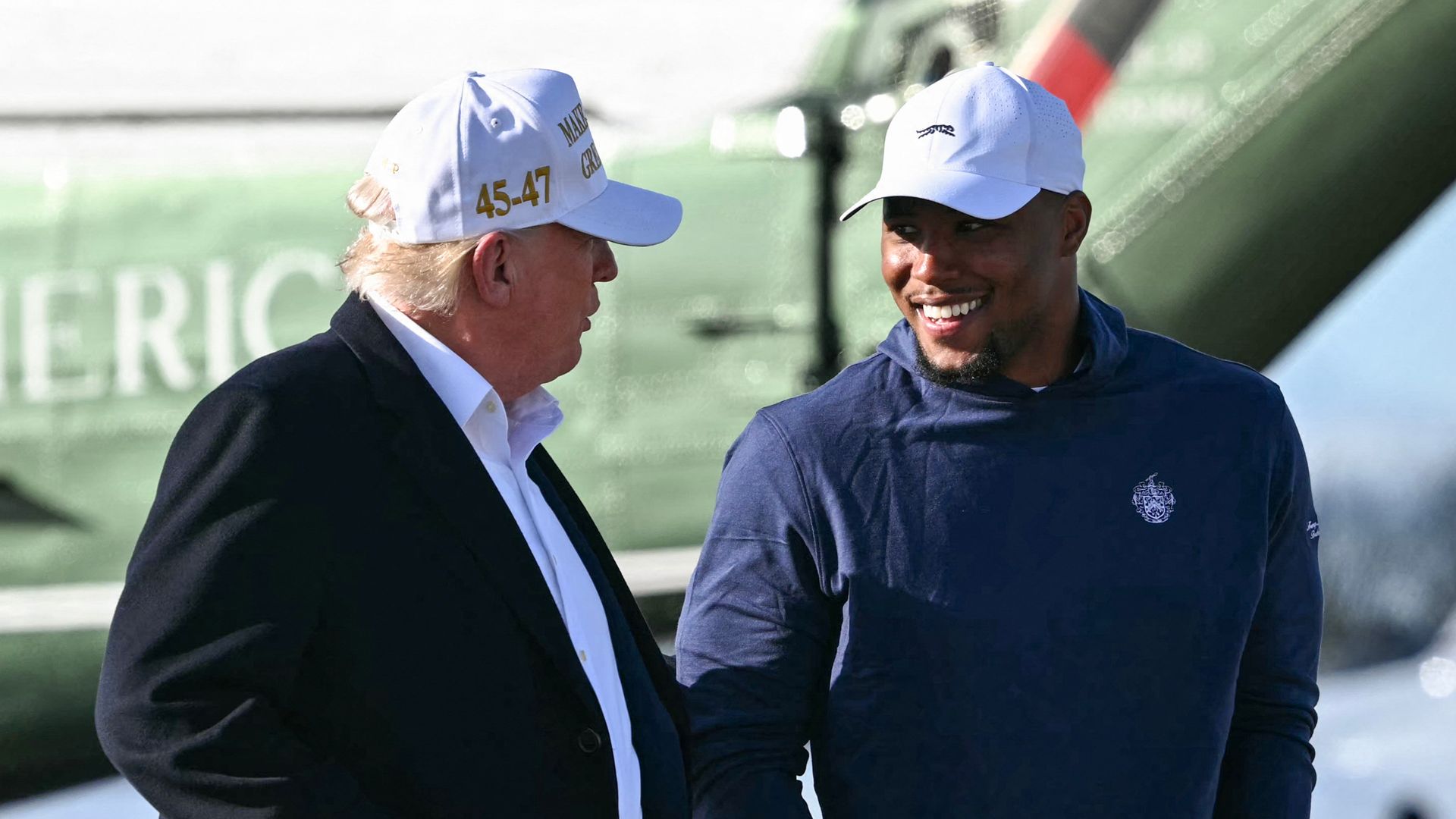 Saquon Barkley responded after golfing with Donald Trump ahead of the Eagles’ White House visit, saying it was about respecting the office.